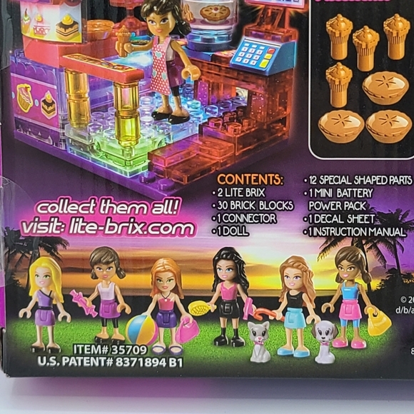 Lite Brix Super Light Building System Bakery Kiosk Play Set Girls Cra-Z-Art New - Picture 5 of 8